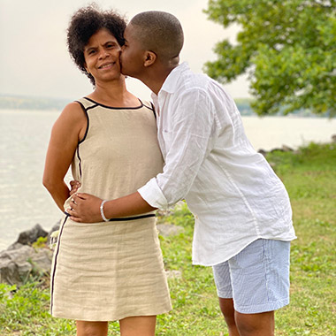 Mo and mother, Janet Campbell