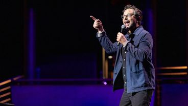 Comedian Nick Kroll performs onstage at Comedy vs Cancer. 