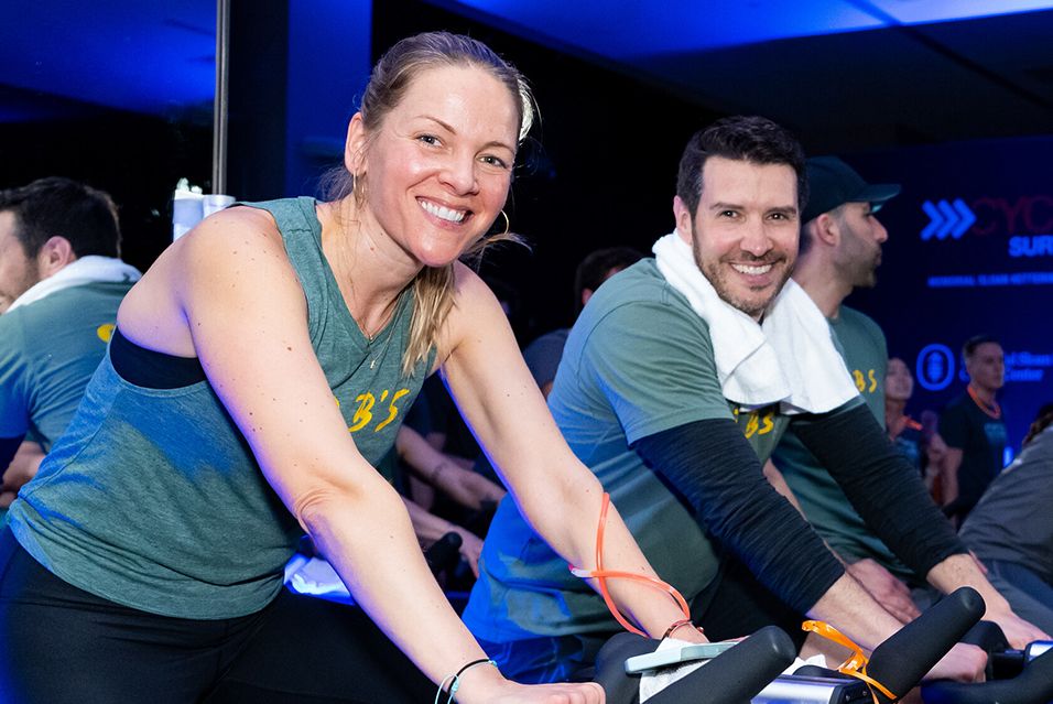 MSK patient and Cycle for Survival participant Barbie.  