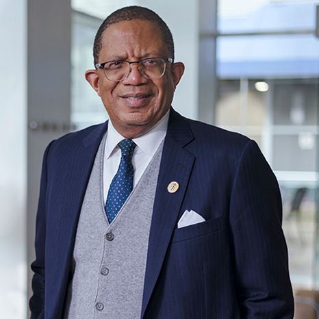 Selwyn M. Vickers, MD, FACS, President and CEO of MSK, smiles warmly. 